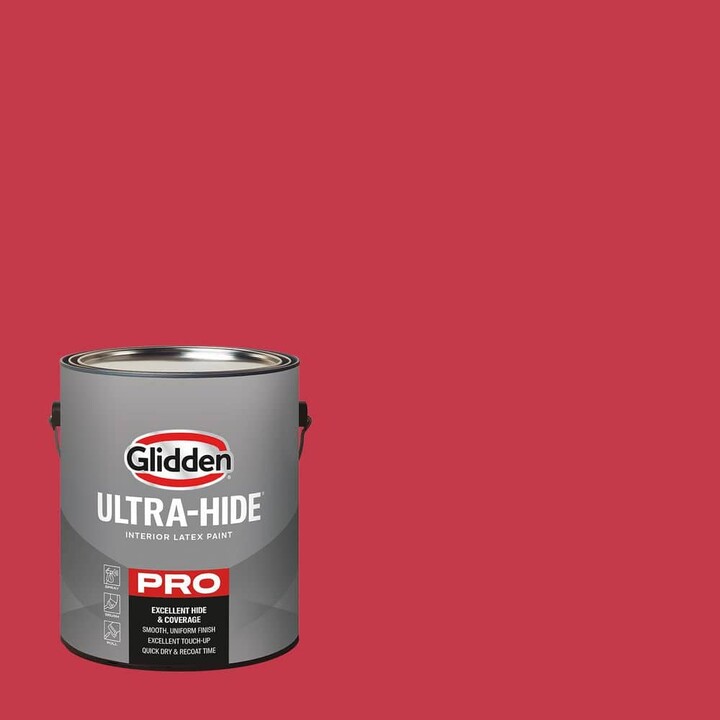 Glidden Ultra-Hide 1 gal. PPG1185-7 Calypso Berry Semi-Gloss Interior Paint