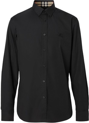 Burberry Embroidered Logo Shirt - ShopStyle