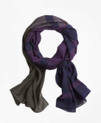 Brooks Brothers Striped Oblong Scarf