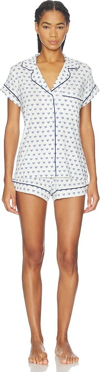 Eberjey Gisele Printed Shortie Pj Set