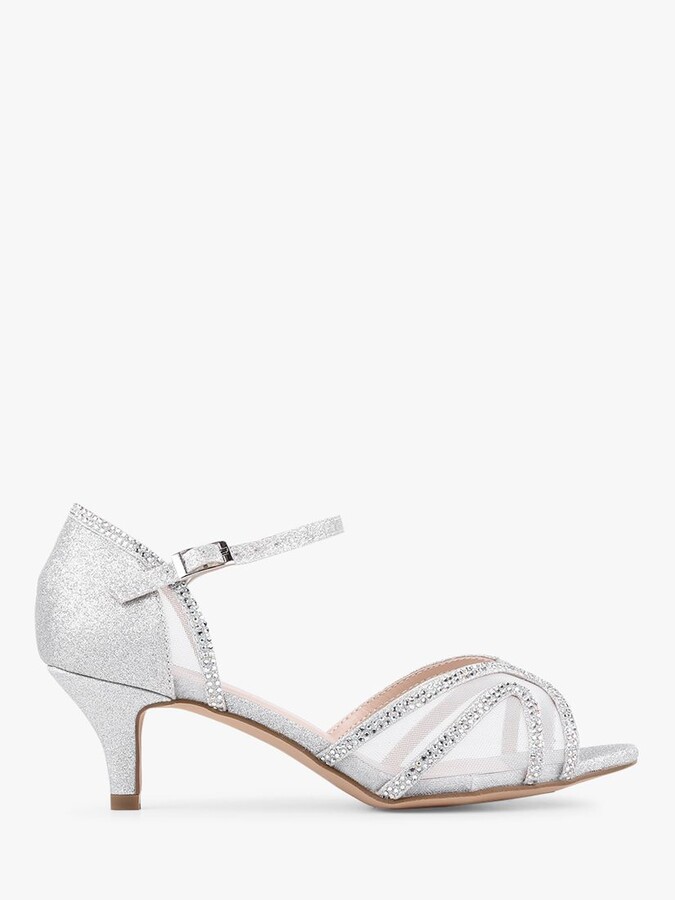 silver strappy sandals low heel