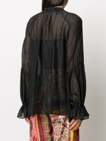 Thumbnail for your product : Etro Sheer Ruffled Blouse