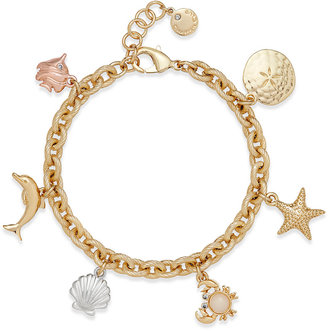 Charter Club Under The Sea Gold-Tone Charm Bracelet, Created for Macy's