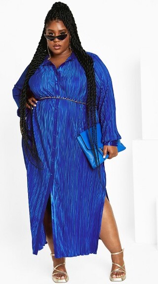 City Chic CITYCHIC|AndiMaxiDress-sapphire|22W