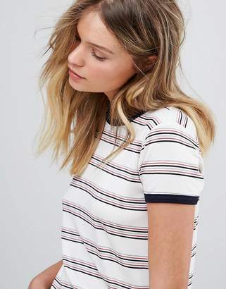 Pull&Bear Contrast Stripe T-Shirt