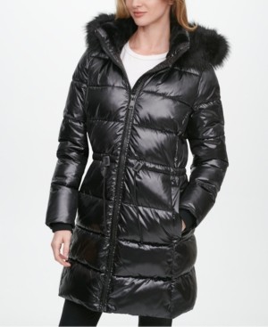 dkny shiny puffer jacket