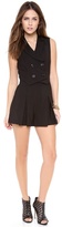 Thumbnail for your product : Alice + Olivia Lori Pleated Short Romper