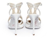 Thumbnail for your product : Nobrand Leaf crystal paillette satin strap pumps