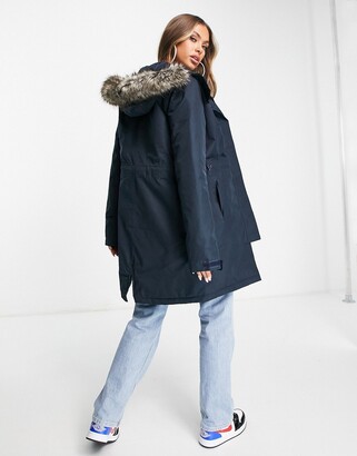 The North Face Zaneck parka coat in navy - ShopStyle