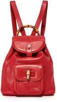 Thumbnail for your product : What Goes Around Comes Around Gucci Bamboo Backpack (Previously Owned)