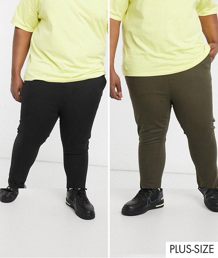 elastic waist chinos