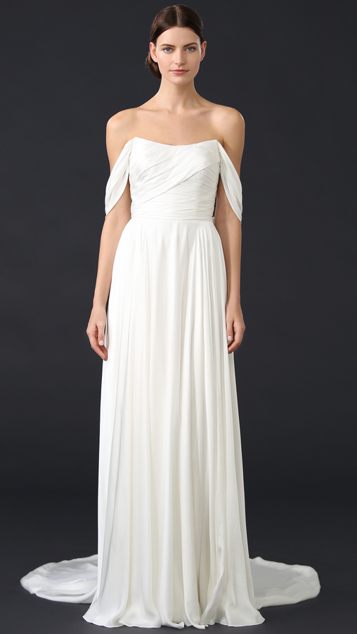 Theia Delphine Off Shoulder Gown - ShopStyle