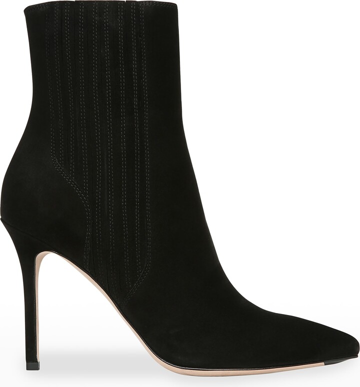 Veronica Beard Lisa Suede Stiletto Ankle Booties