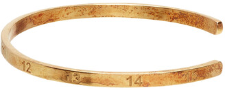 Maison Margiela Gold Semi-Polished Numbers Bracelet