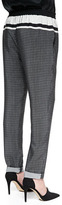 Thumbnail for your product : Vince Printed Silk Track Pants