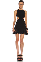 Thumbnail for your product : Cushnie Flared Viscose-Blend Dress with Side Cutouts