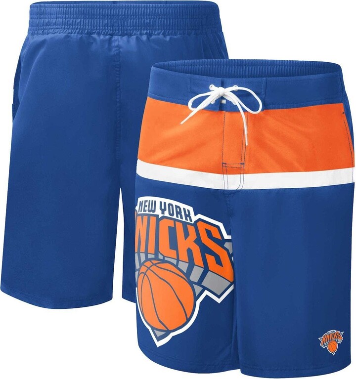 Men's GIII Sports by Carl Banks Blue New York Knicks Sea Wind Swim Trunks ShopStyle