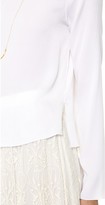 Thumbnail for your product : Alice + Olivia AIR by Long Sleeve Boxy Top