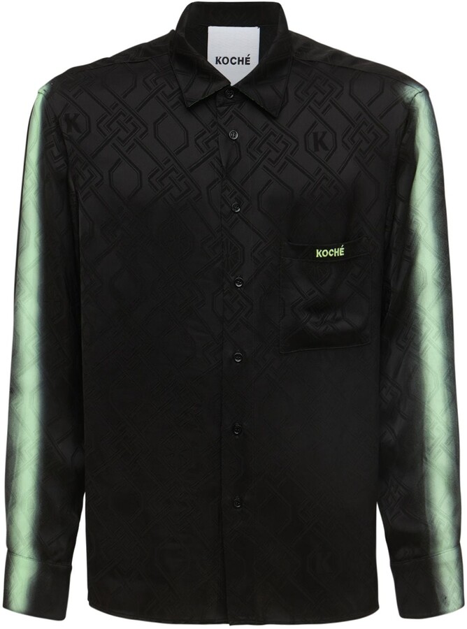 Black Satin Shirt | Shop the world's largest collection of fashion 