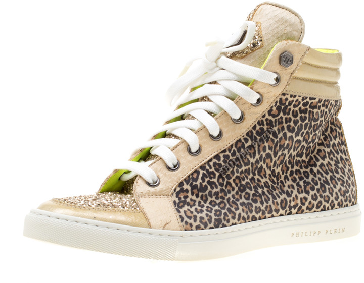 womens leopard high top sneakers