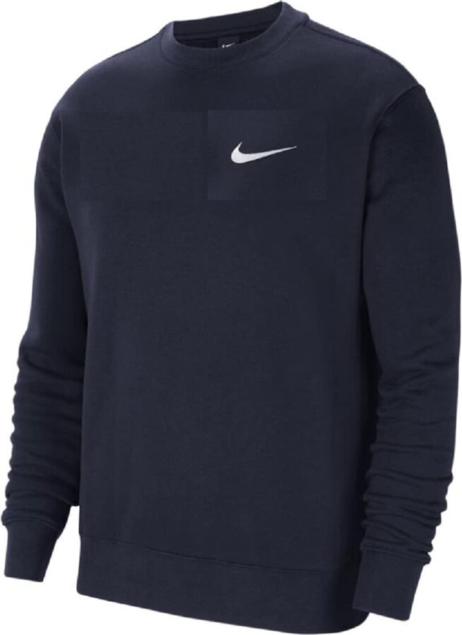 Nike Swoosh Men's Sportswear Pullover crew neck Blue Sweatshirt Cotton Men  Size Large - ShopStyle Jumpers & Hoodies