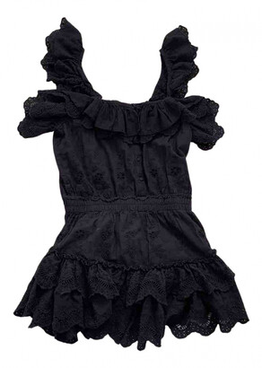 LoveShackFancy Black Cotton Dresses