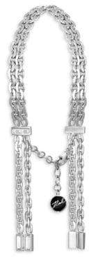 Karl Lagerfeld Paris Liquid Chain Swarovski Crystal Chain Bracelet