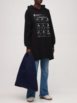Thumbnail for your product : MM6 MAISON MARGIELA Printed Jersey Mini Sweatshirt Dress