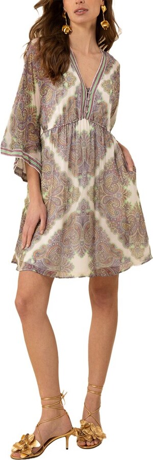 Hale Bob Emerie Silk-Blend Mini Dress