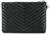 Thumbnail for your product : Saint Laurent black monogramme matelassé leather pouch