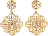 Thumbnail for your product : Lydell NYC Cutout Floral Crystal Drop Earrings
