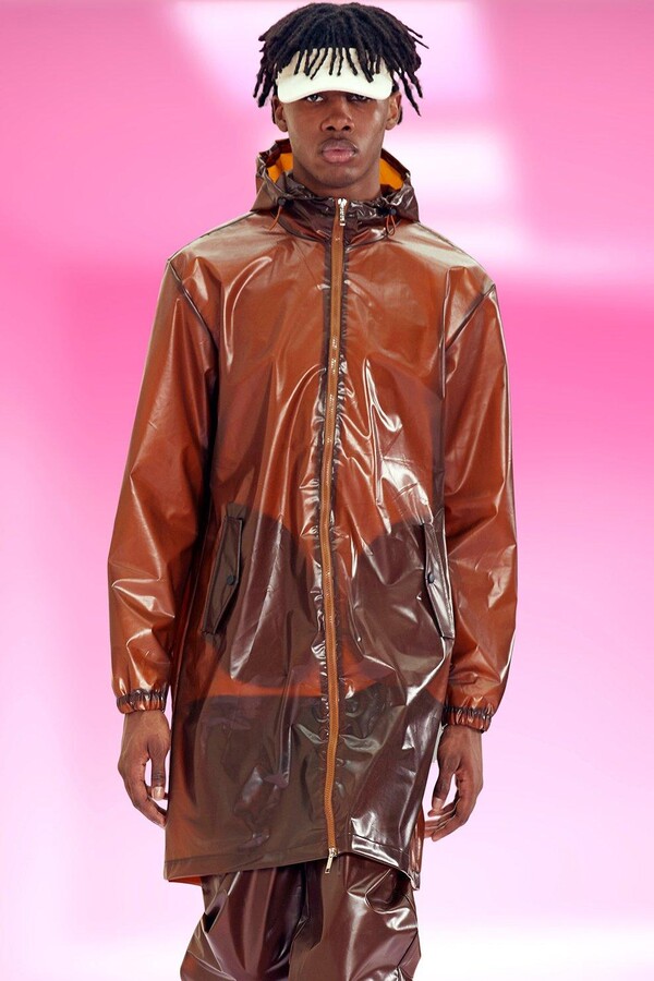 mens rubber jacket