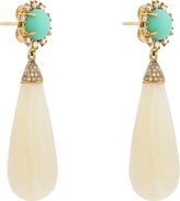 Thumbnail for your product : Irene Neuwirth Diamond Collection Gemstone Double-Drop Earrings-Colorl