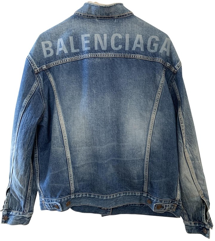 balenciaga denim jacket sale