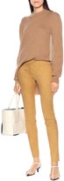Thumbnail for your product : Jil Sander High-rise suede skinny pants