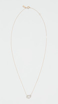Thumbnail for your product : Adina Reyter 14k Tiny Pave Open Folded Heart Necklace