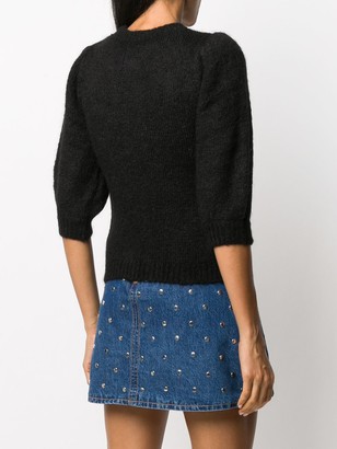 By Ti Mo Rib-Trimmed Knitted Top