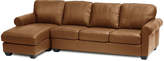 Thumbnail for your product : JCPenney FURNITURE PRIVATE BRAND Leather Possibilities Roll-Arm 2pc Right-Arm Sofa/Chaise Sectional