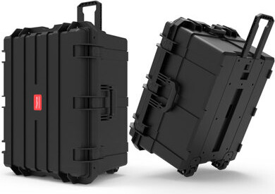 Waterproof Hard Case 32 x 25 x 18 Inch, Equipment Roller Case with Wheels,Customizable Foam, for Electronic, Tool, camera, lenses, Camcorder,Drone, IP