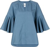 Thumbnail for your product : Jil Sander Flared-Sleeve Cotton Blouse