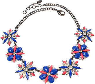 Amrita Singh Blue & Austrian Crystal Ritzy Bib Necklace
