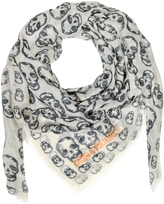 Thumbnail for your product : Zadig & Voltaire Kerry Skull Outline Scarf