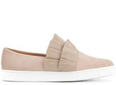 Thumbnail for your product : Unützer pleated trim sneakers