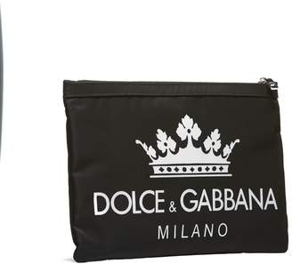 Dolce & Gabbana Logo Print Clutch