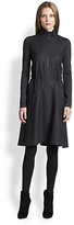 Thumbnail for your product : Akris Punto Wool Flannel Drawstring Dress