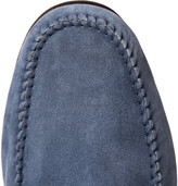 Thumbnail for your product : Gucci Horsebit Suede Loafers