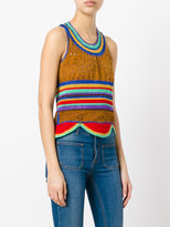 Thumbnail for your product : Roberto Cavalli scalloped hem top