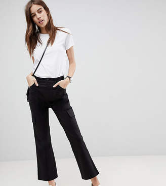 ASOS Design Kick Flare Stretch Pants With Combat Pockets