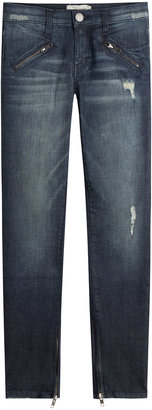 Current/Elliott Skinny Jeans with Zippers
