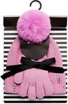 Thumbnail for your product : Saks Fifth Avenue Made in Italy Saks Fifth Avenue Women's 2-Piece Faux Fur Embellished Beanie & Gloves Set
